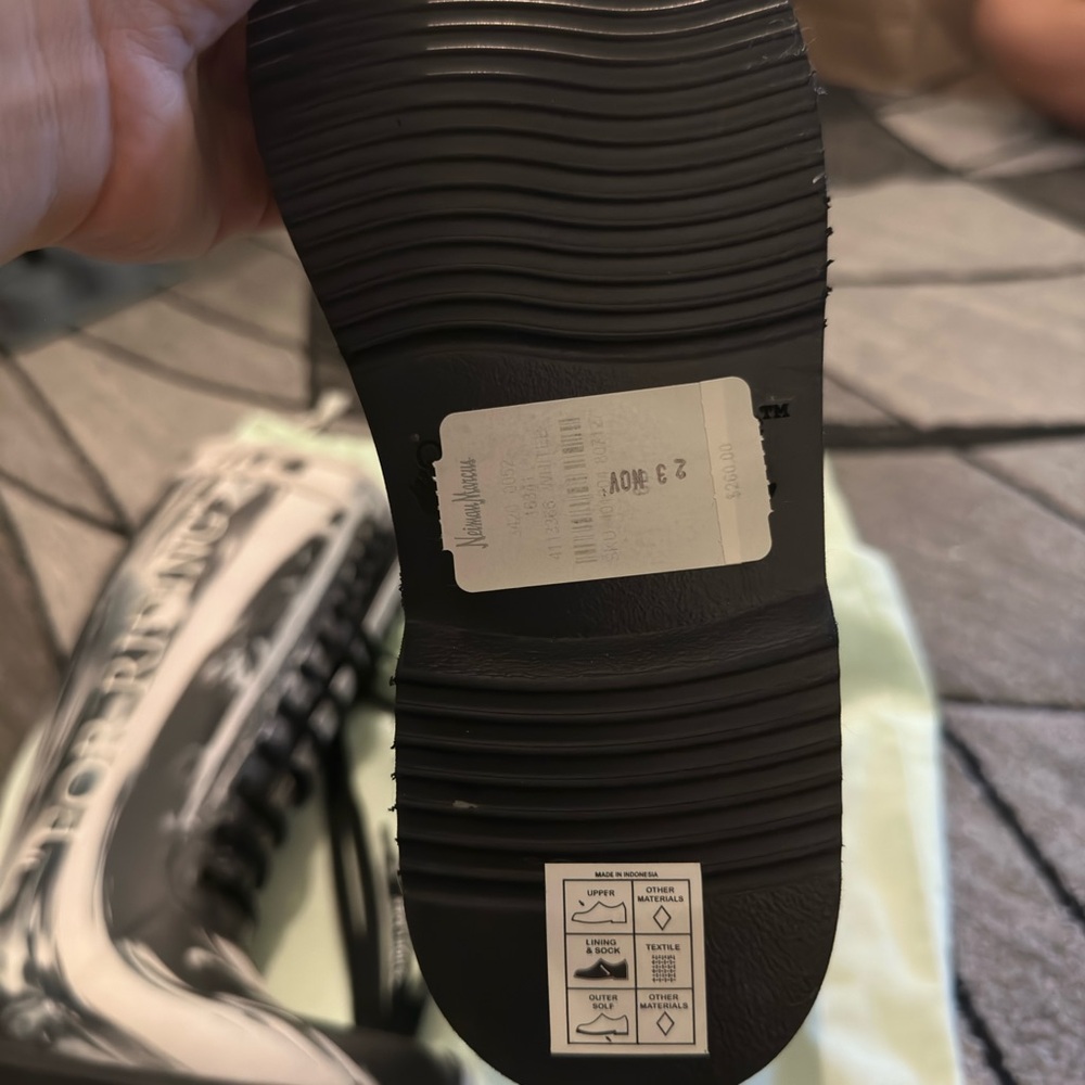 Off-white rain boots